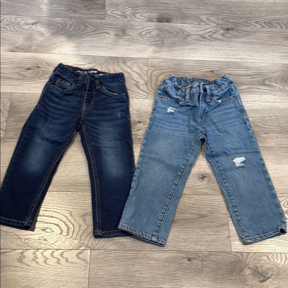 Kids Denim Jeans Set (3T)- Dark Blue and Light Blue